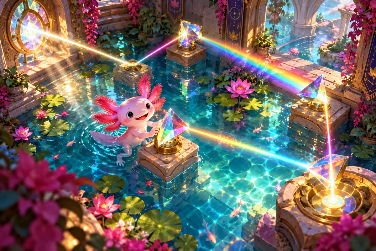 Prism Pond — original glasshouse scene