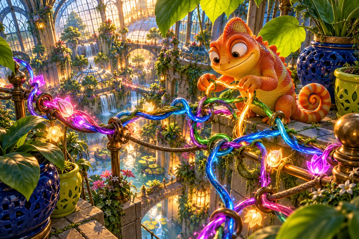 Tangle Terrace — original glasshouse scene